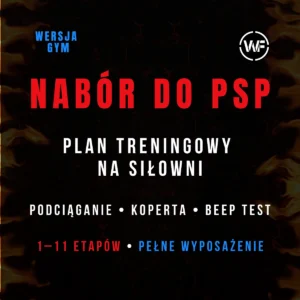 Nabór do PSP – plan treningowy na siłowni